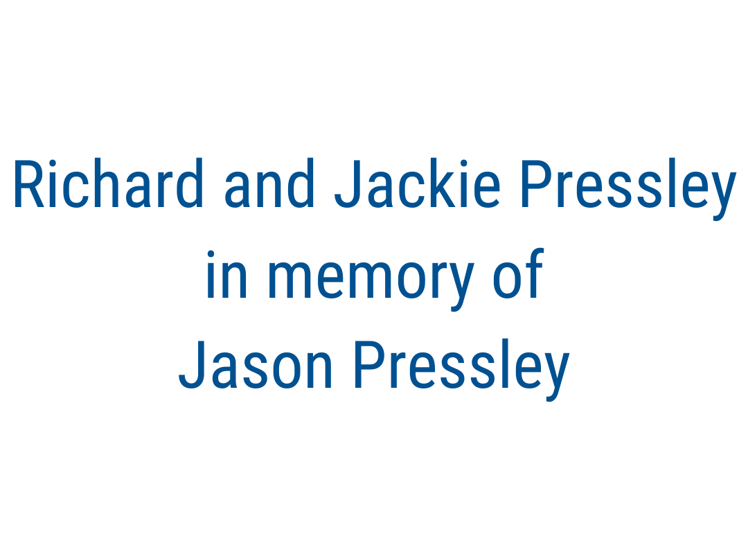 Richard and Jackie Pressley in memory of Jason Pressley