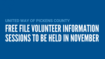 Free File Volunteer Information Sessions to be held in November